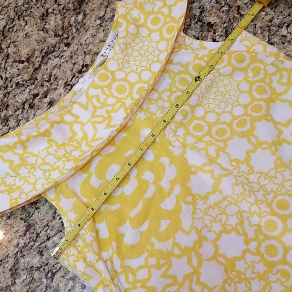 Trina Turk Los Angeles Sleeveless Metallic/Yellow - Picture 11 of 15